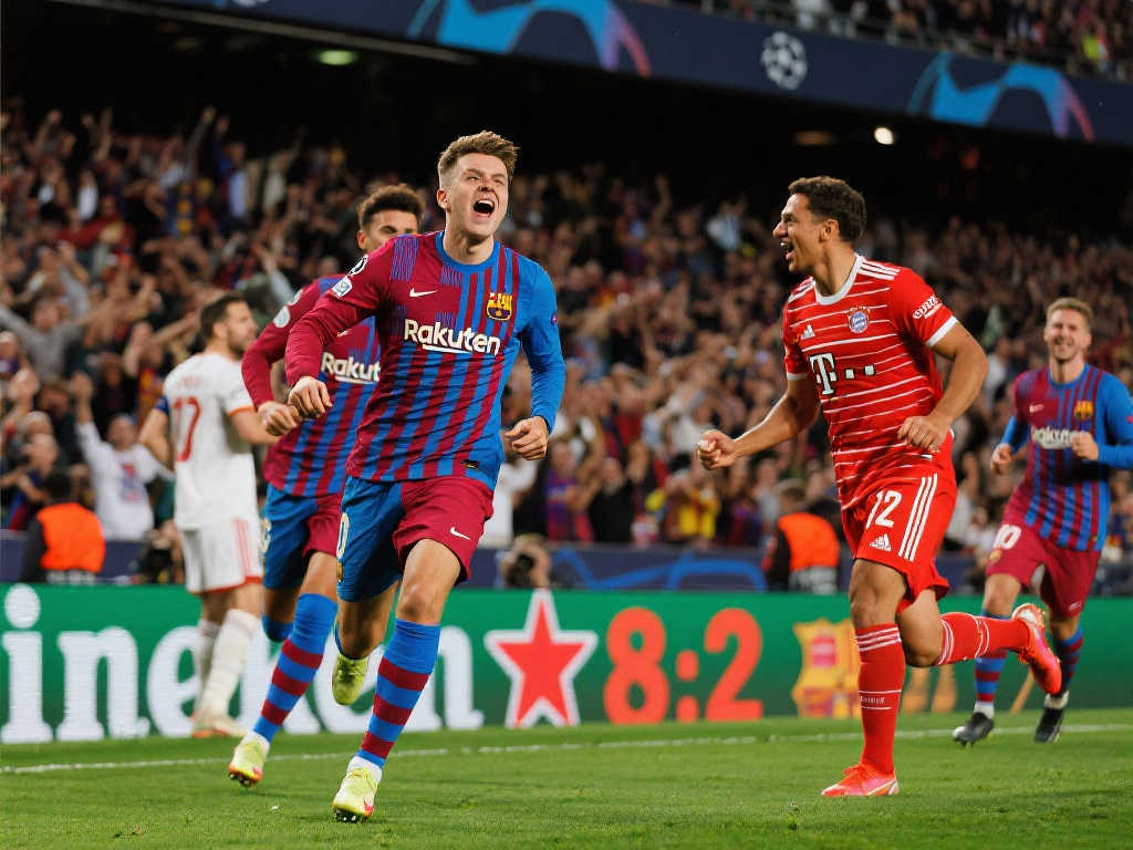 欧冠巅峰之战：拜仁对阵巴萨，激情碰撞一触即发